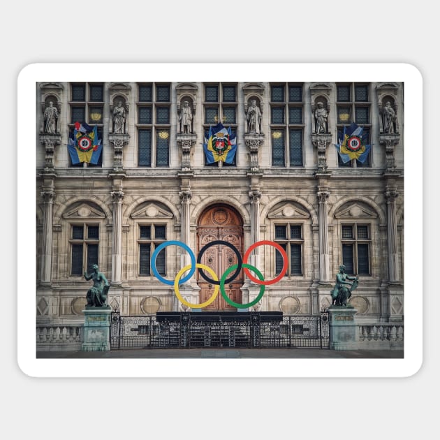 olympic games Paris 2024 Sticker by psychoshadow
